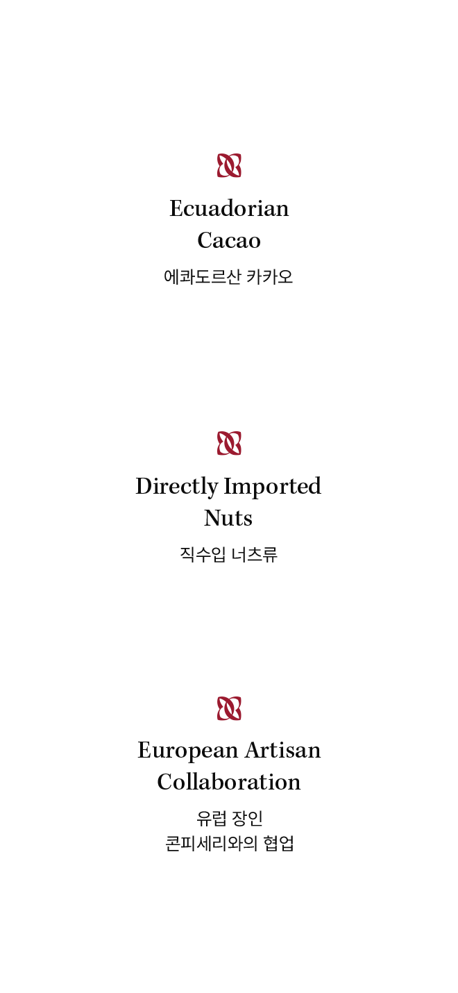 쇼코엘의 원재료와 노하우